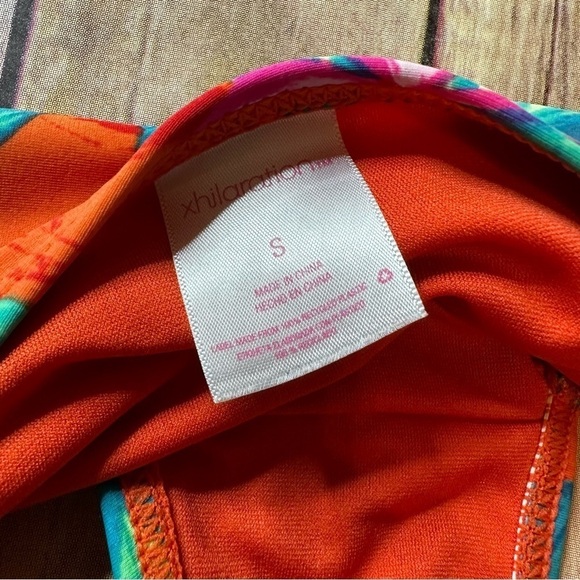 Xhilaration Swim Small Women's Bikini Bottoms Bathing Suit Swimsuit Red Tropical - Picture 3 of 9